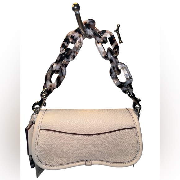 Mini Wavy Dinky Bag In Coachtopia Leather in Cloud NWT - Picture 5 of 12